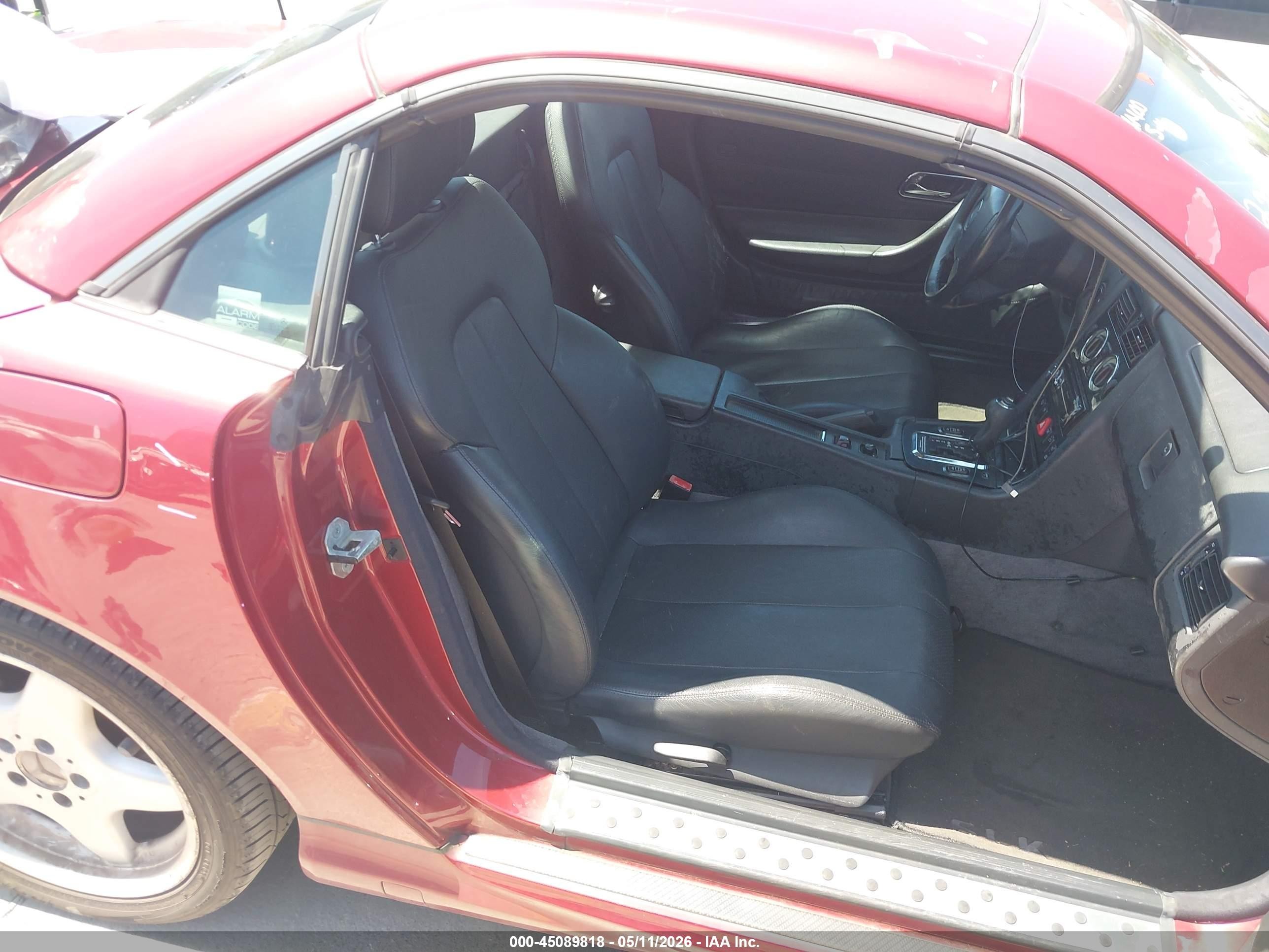 1999 Mercedes-benz Slk 230 Kompressor Red vin: WDBKK47F8XF091450