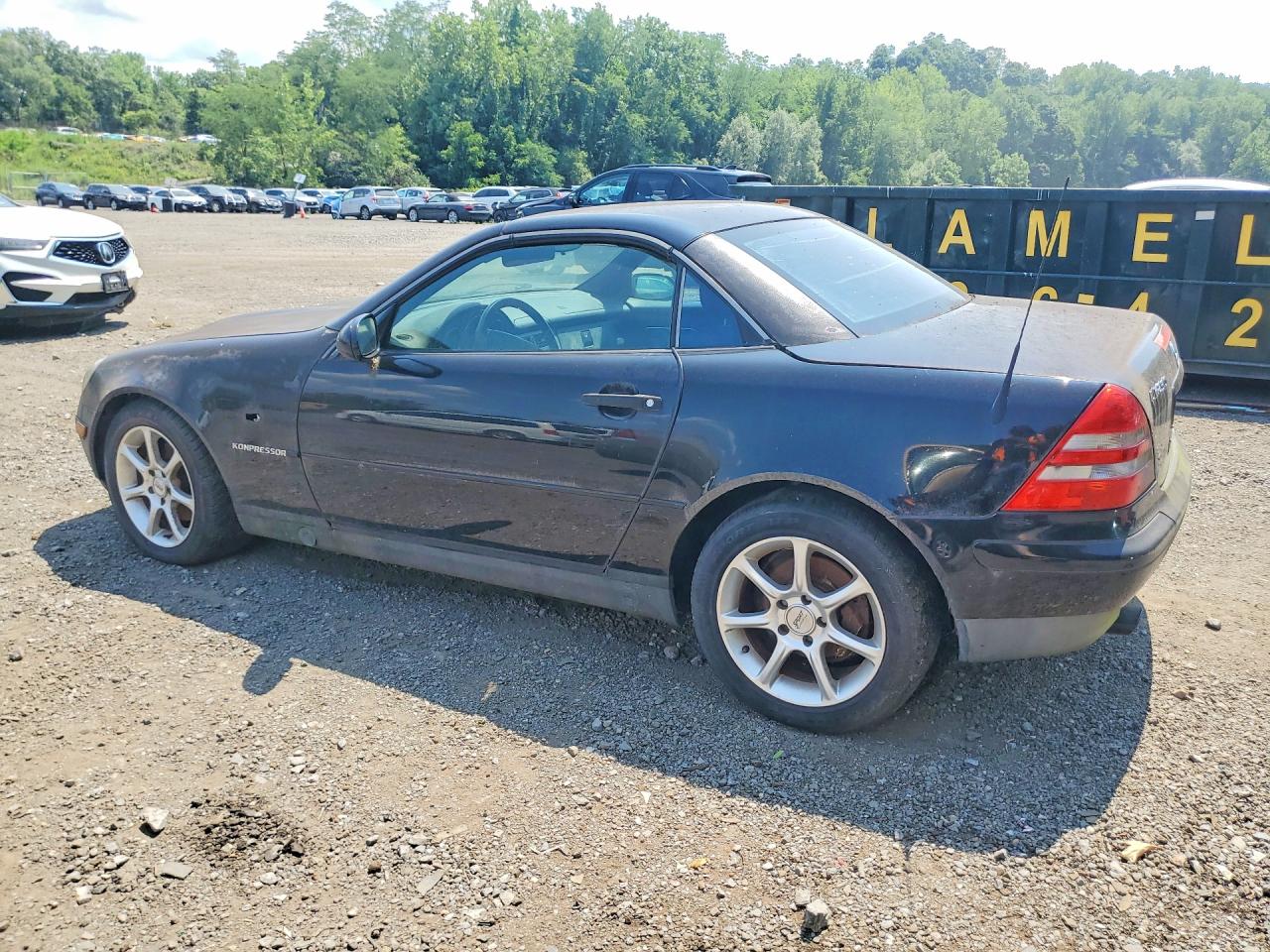 1998 Mercedes-benz Slk 230 Kompressor Black vin: WDBKK47F9WF072419