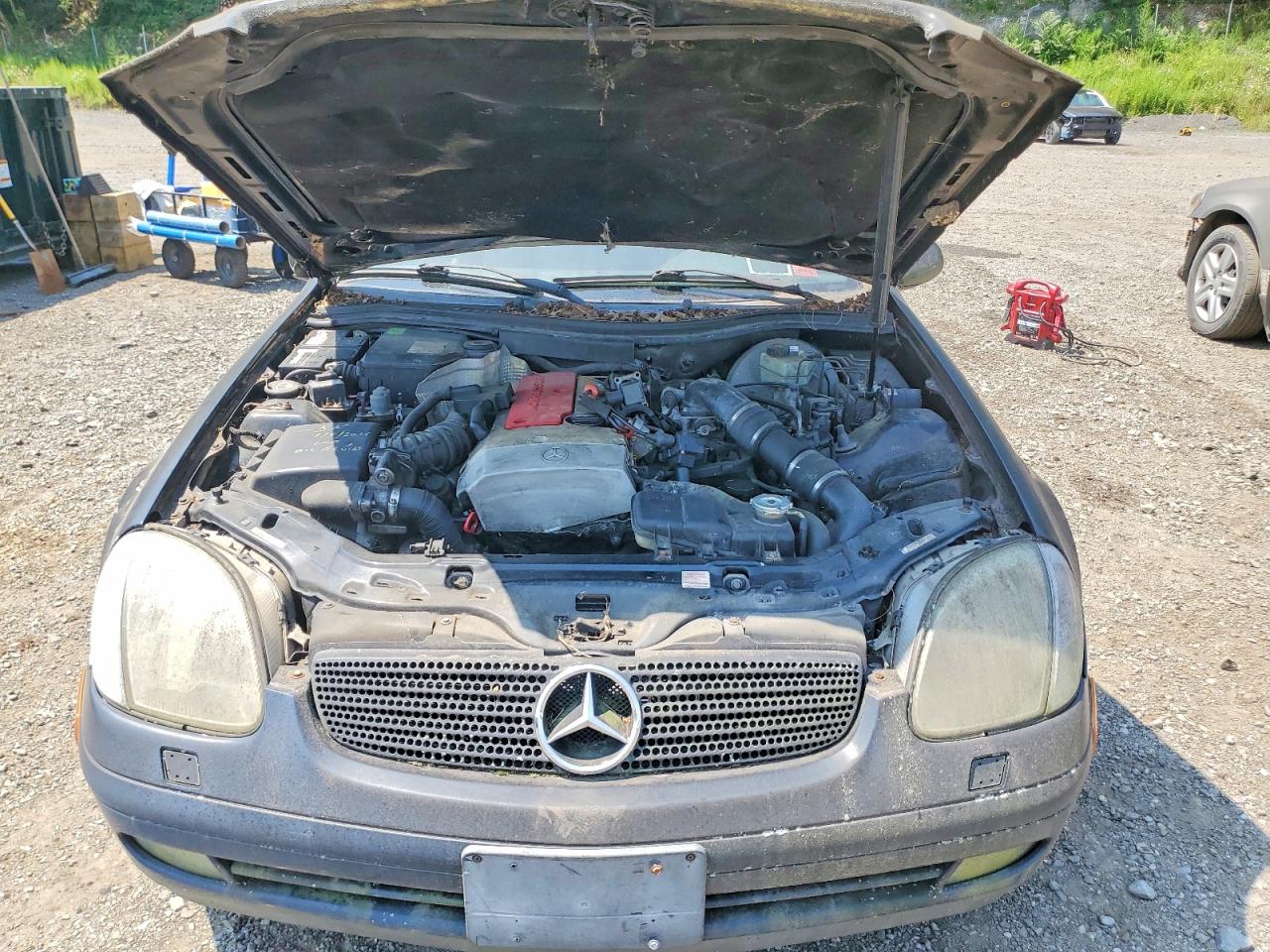 1998 Mercedes-benz Slk 230 Kompressor Black vin: WDBKK47F9WF072419