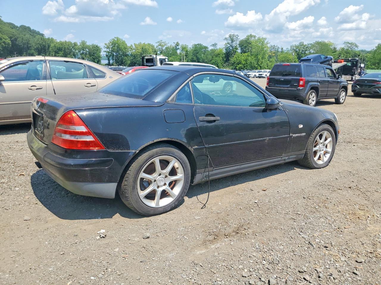 1998 Mercedes-benz Slk 230 Kompressor Black vin: WDBKK47F9WF072419