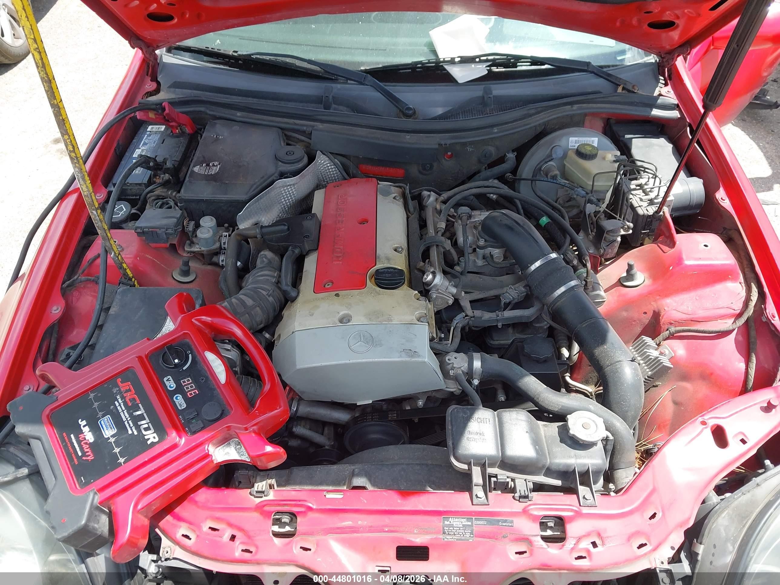 2000 Mercedes-benz Slk 230 Kompressor Red vin: WDBKK47F9YF159742