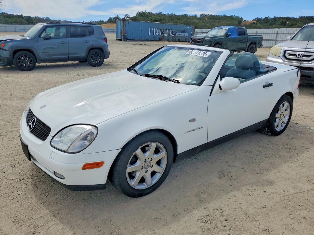 1998 Mercedes-benz Slk 230 Kompressor Белый vin: WDBKK47FXWF021401