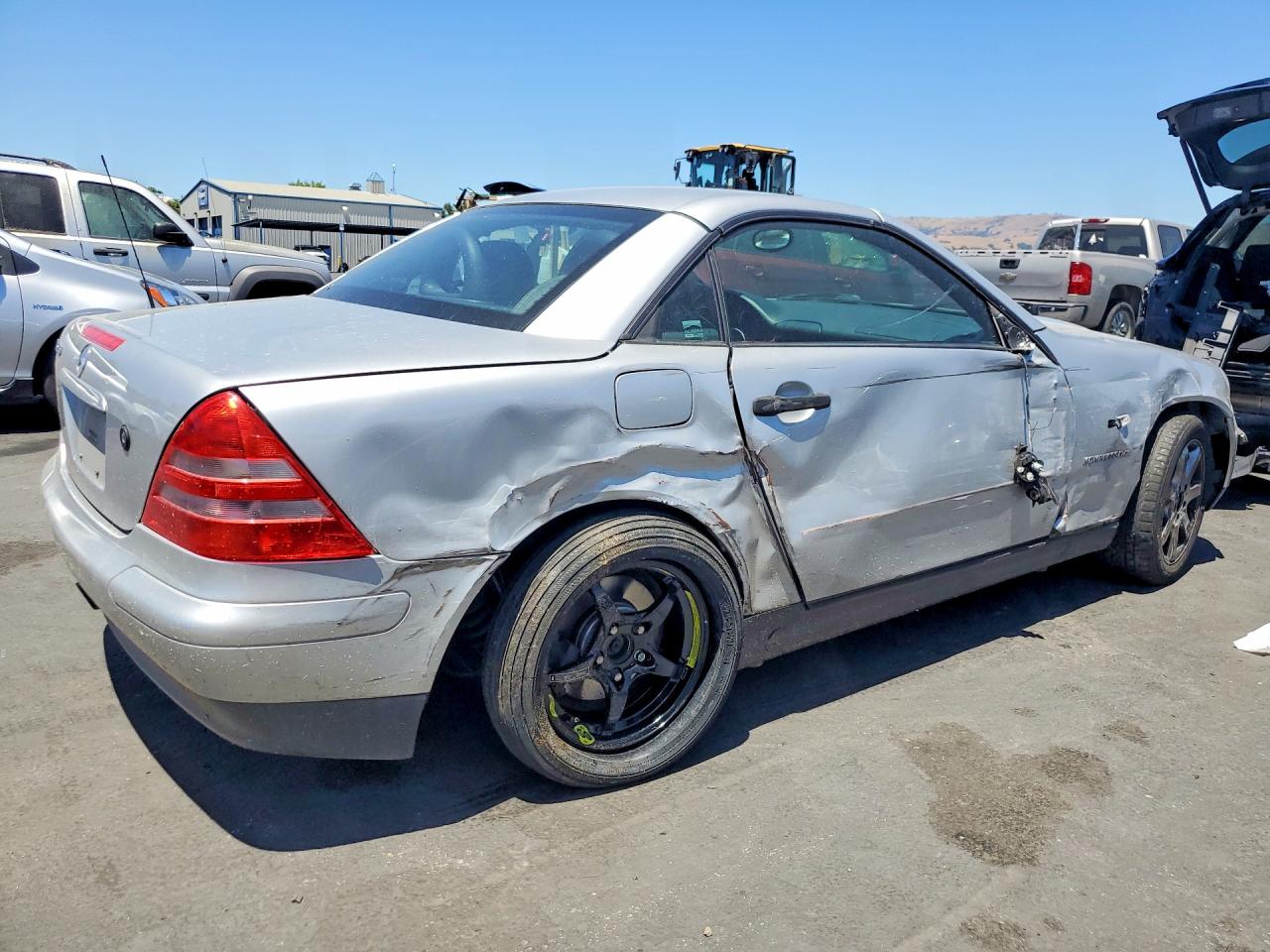 1999 Mercedes-benz Slk 230 Kompressor Silver vin: WDBKK47FXXF121791