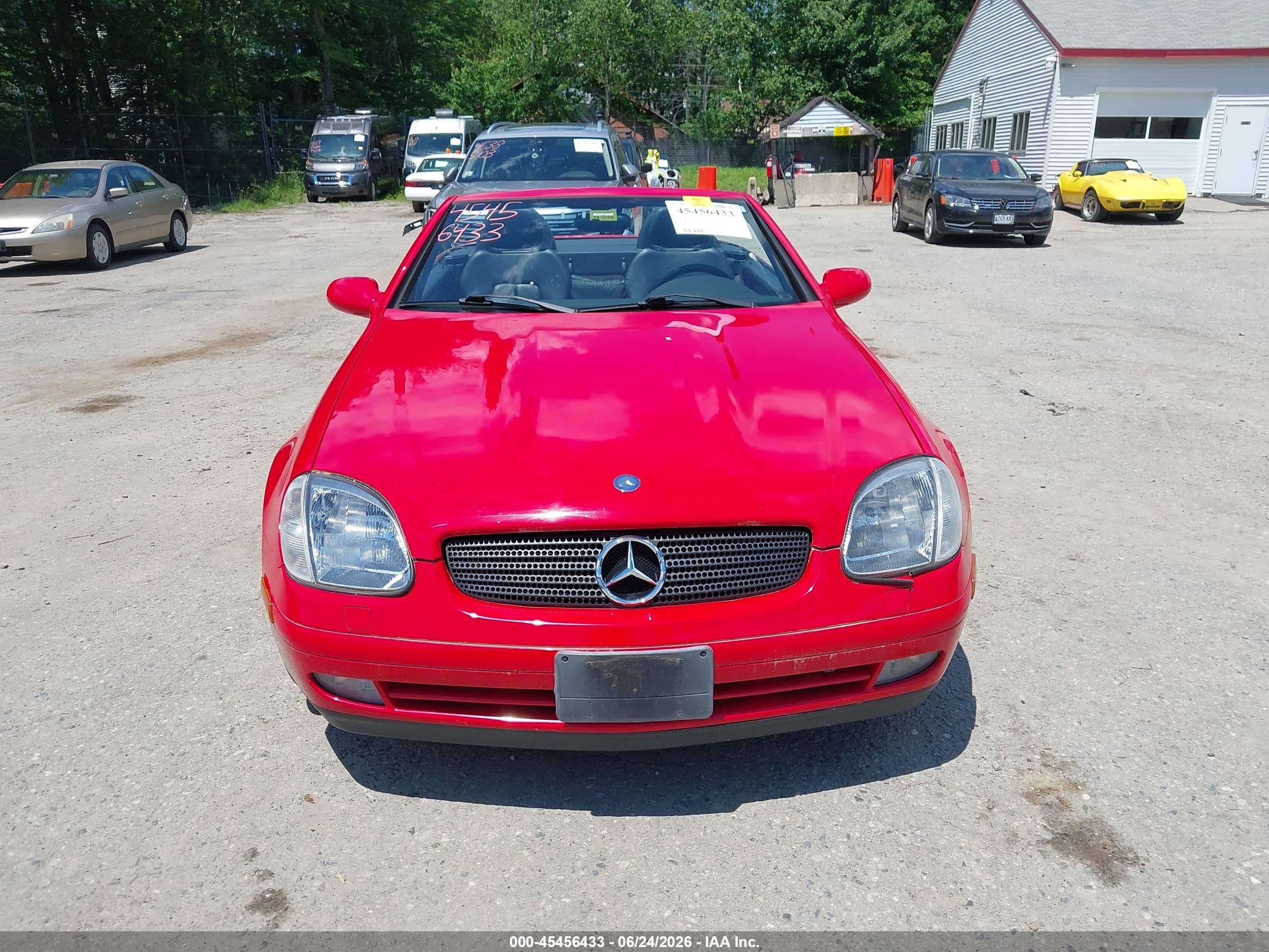 2000 Mercedes-benz Slk 230 Kompressor Red vin: WDBKK47FXYF147499