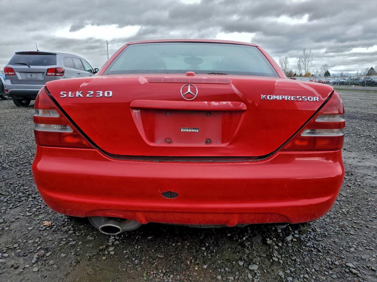 2001 Mercedes-benz Slk 230 Kompressor Red vin: WDBKK49F01F196276