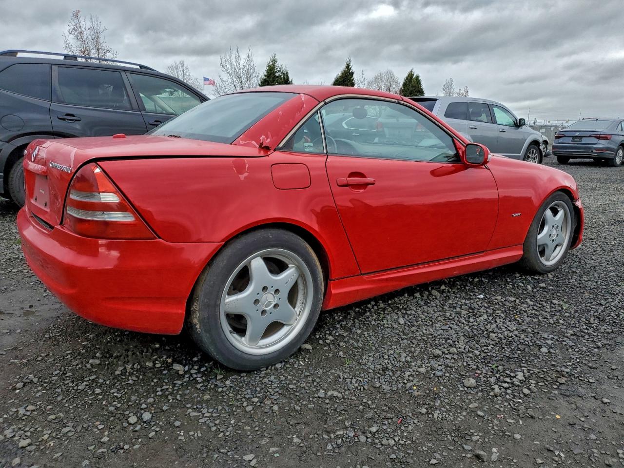 2001 Mercedes-benz Slk 230 Kompressor Red vin: WDBKK49F01F196276