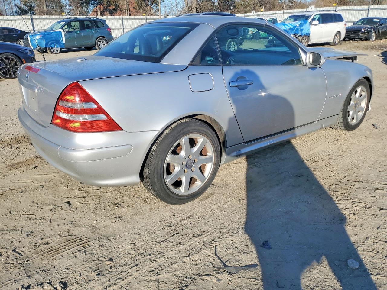 2001 Mercedes-benz Slk 230 Kompressor Silver vin: WDBKK49F01F214002