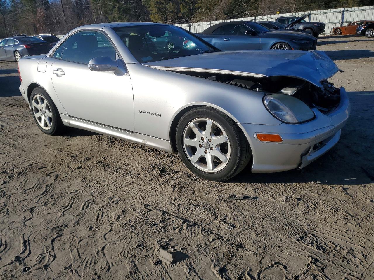 2001 Mercedes-benz Slk 230 Kompressor Silver vin: WDBKK49F01F214002