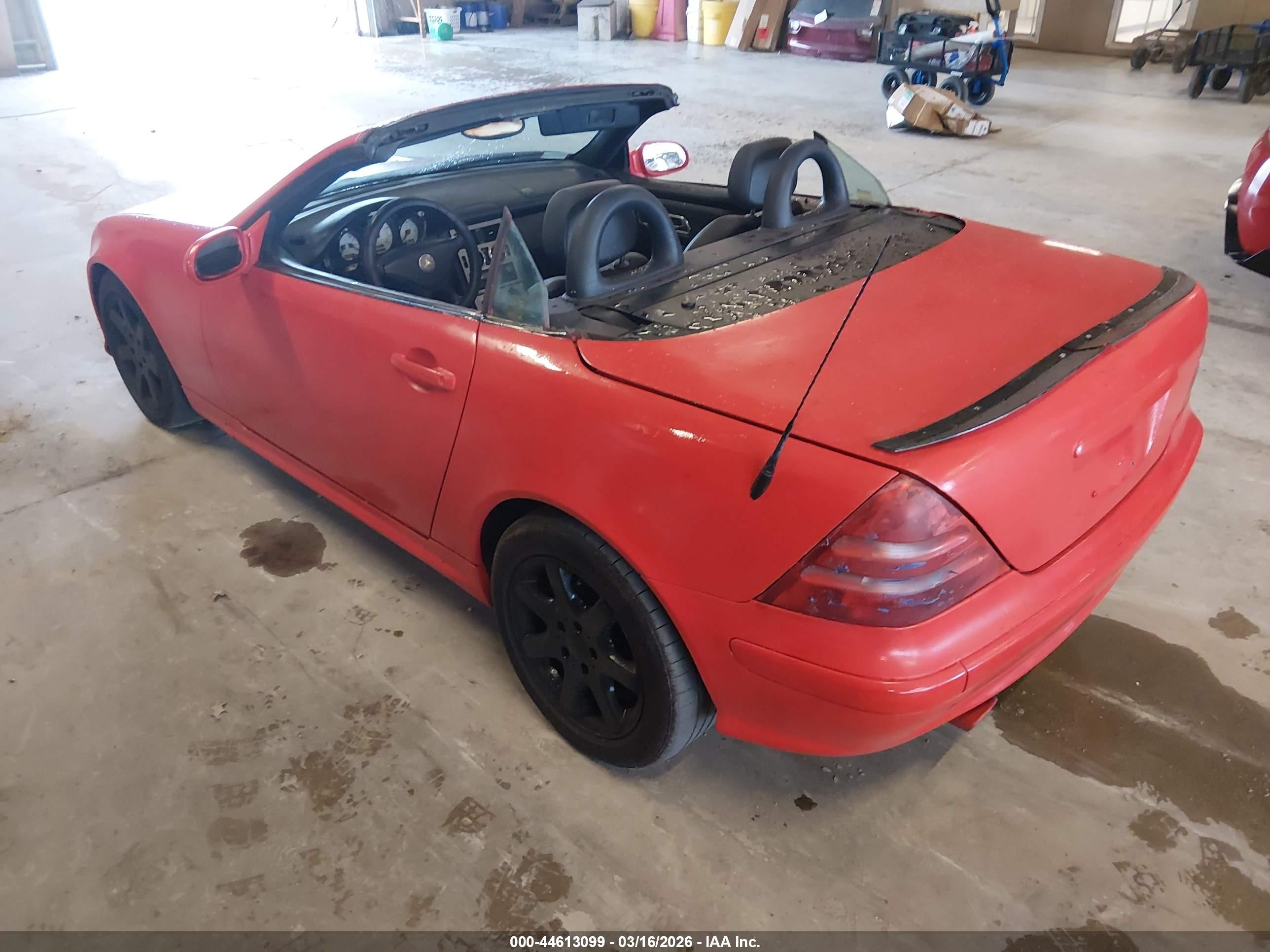 2001 Mercedes-benz Slk 230 Kompressor Red vin: WDBKK49F11F195802