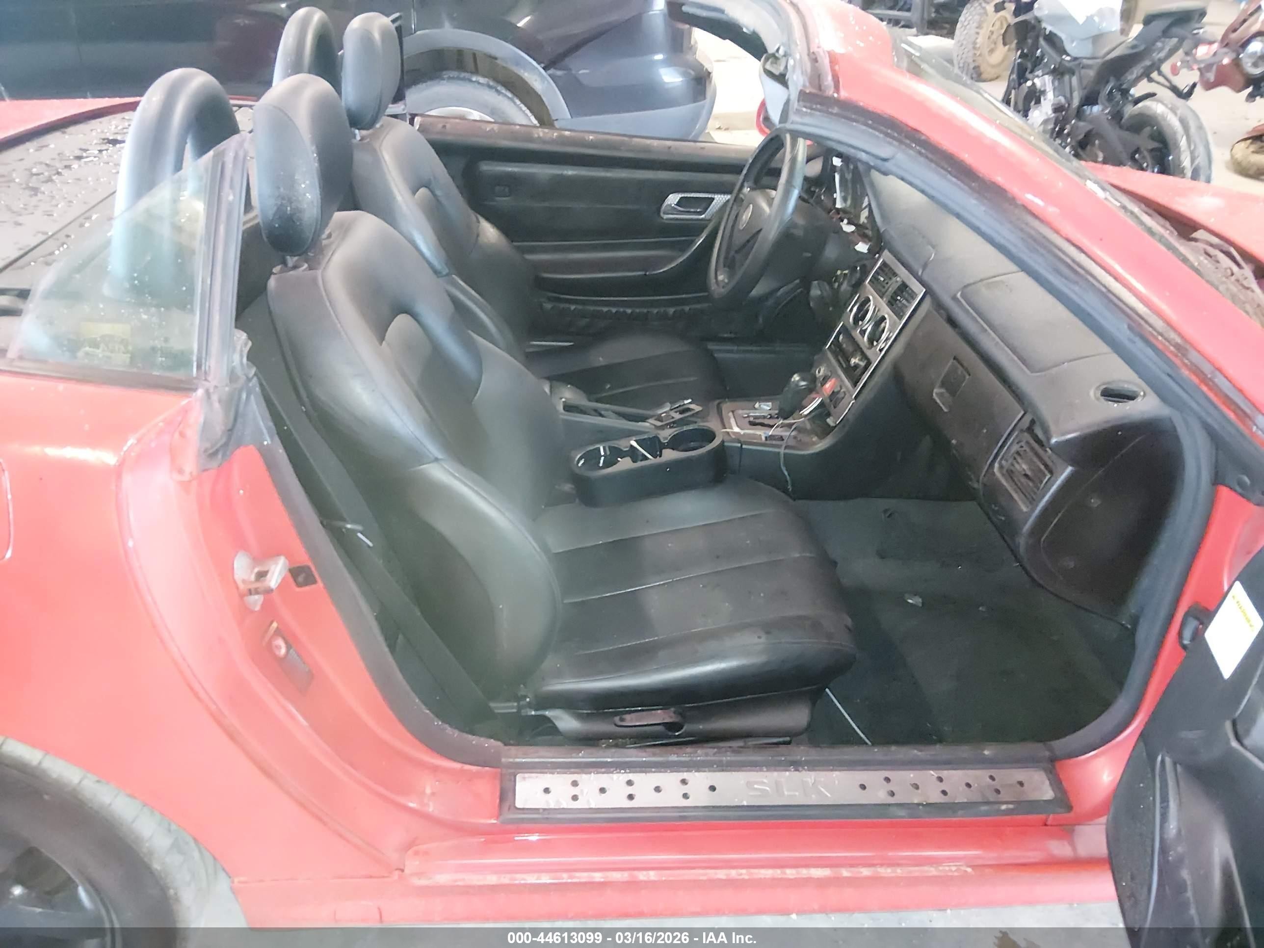2001 Mercedes-benz Slk 230 Kompressor Red vin: WDBKK49F11F195802
