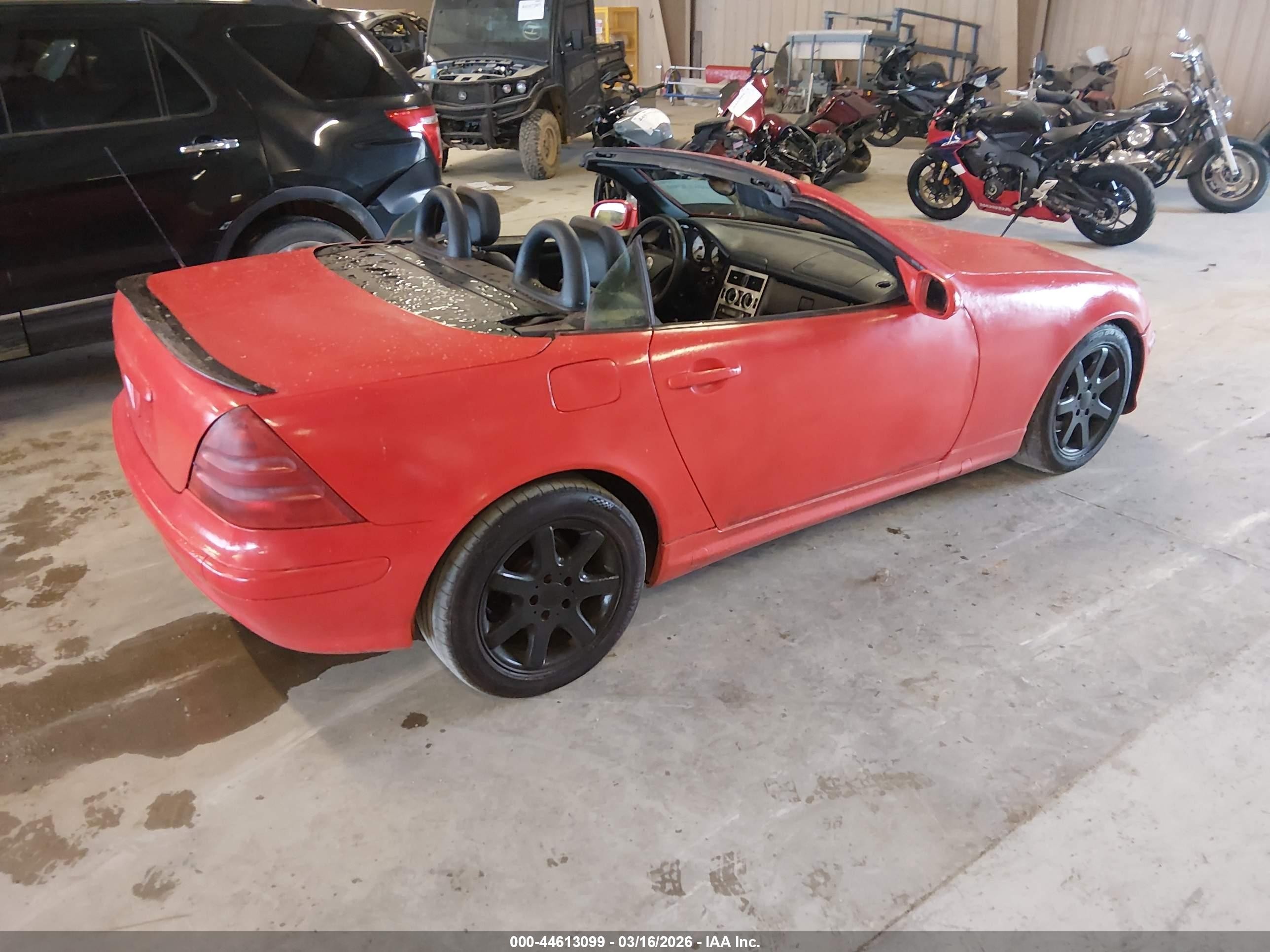 2001 Mercedes-benz Slk 230 Kompressor Red vin: WDBKK49F11F195802