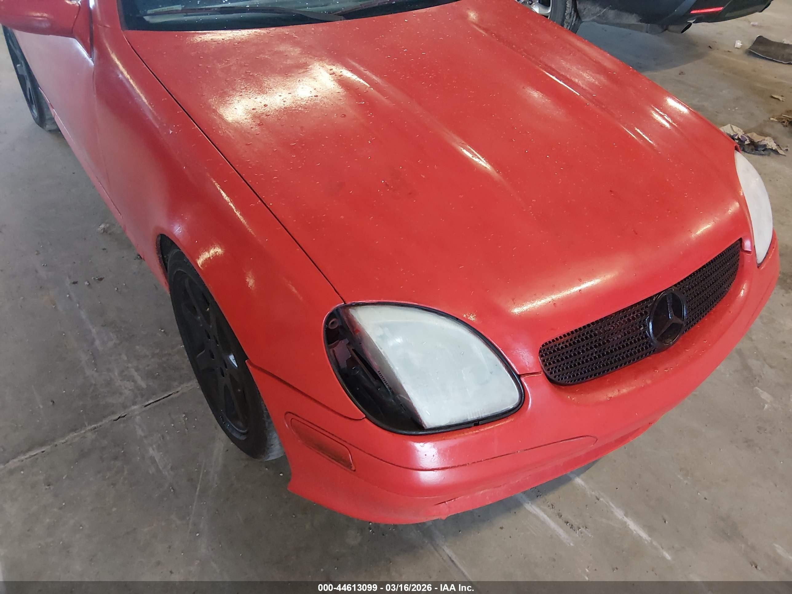 2001 Mercedes-benz Slk 230 Kompressor Red vin: WDBKK49F11F195802