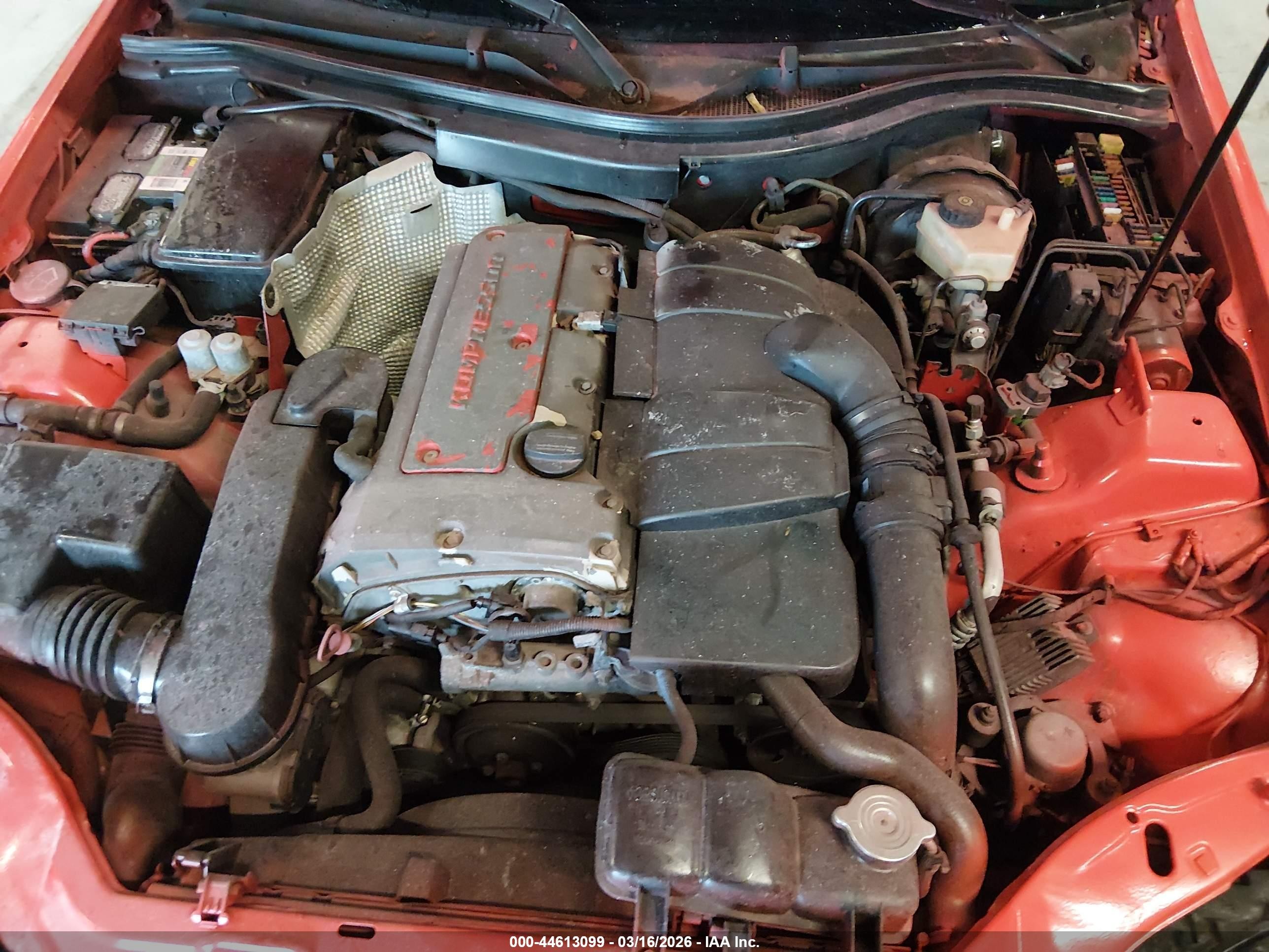 2001 Mercedes-benz Slk 230 Kompressor Red vin: WDBKK49F11F195802