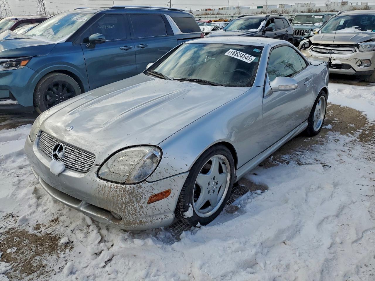 2001 Mercedes-benz Slk 230 Kompressor Black vin: WDBKK49F11F201727