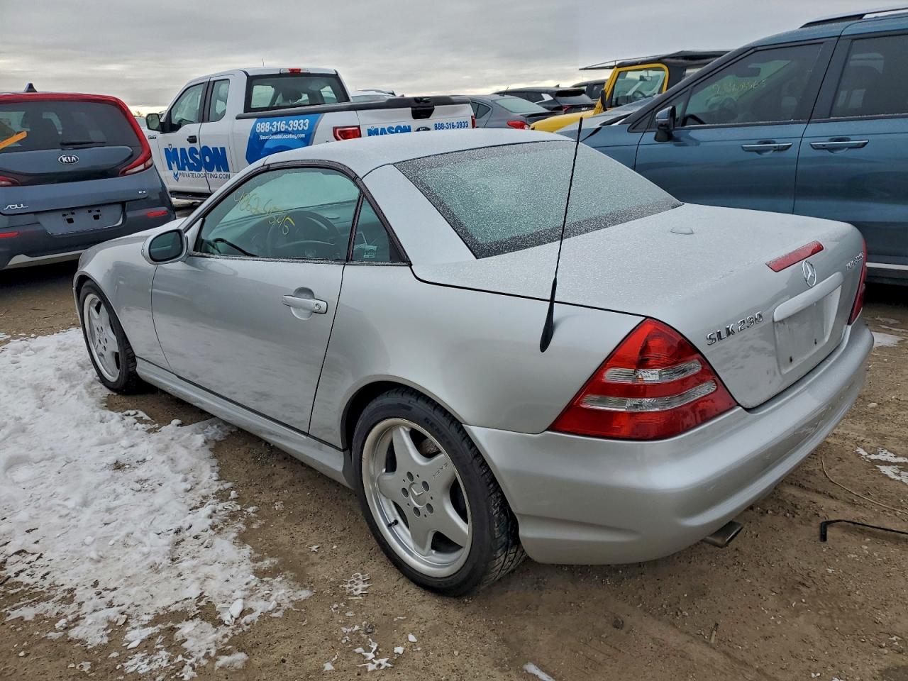 2001 Mercedes-benz Slk 230 Kompressor Black vin: WDBKK49F11F201727