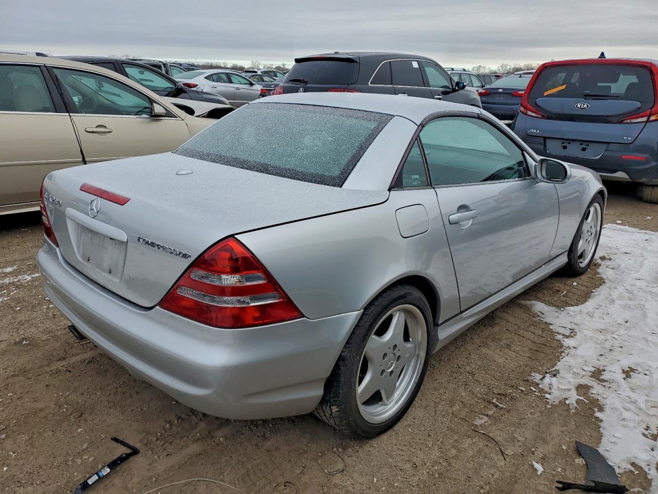 2001 Mercedes-benz Slk 230 Kompressor Black vin: WDBKK49F11F201727