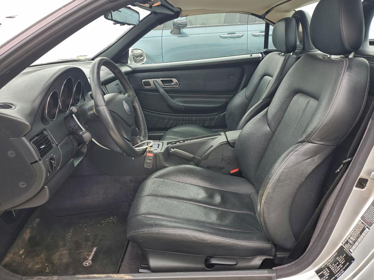 2001 Mercedes-benz Slk 230 Kompressor Black vin: WDBKK49F11F201727