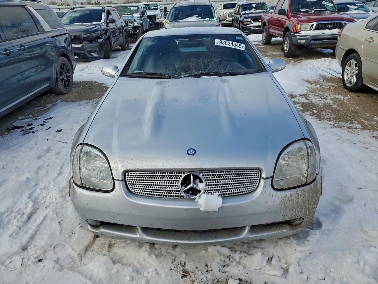 2001 Mercedes-benz Slk 230 Kompressor Black vin: WDBKK49F11F201727