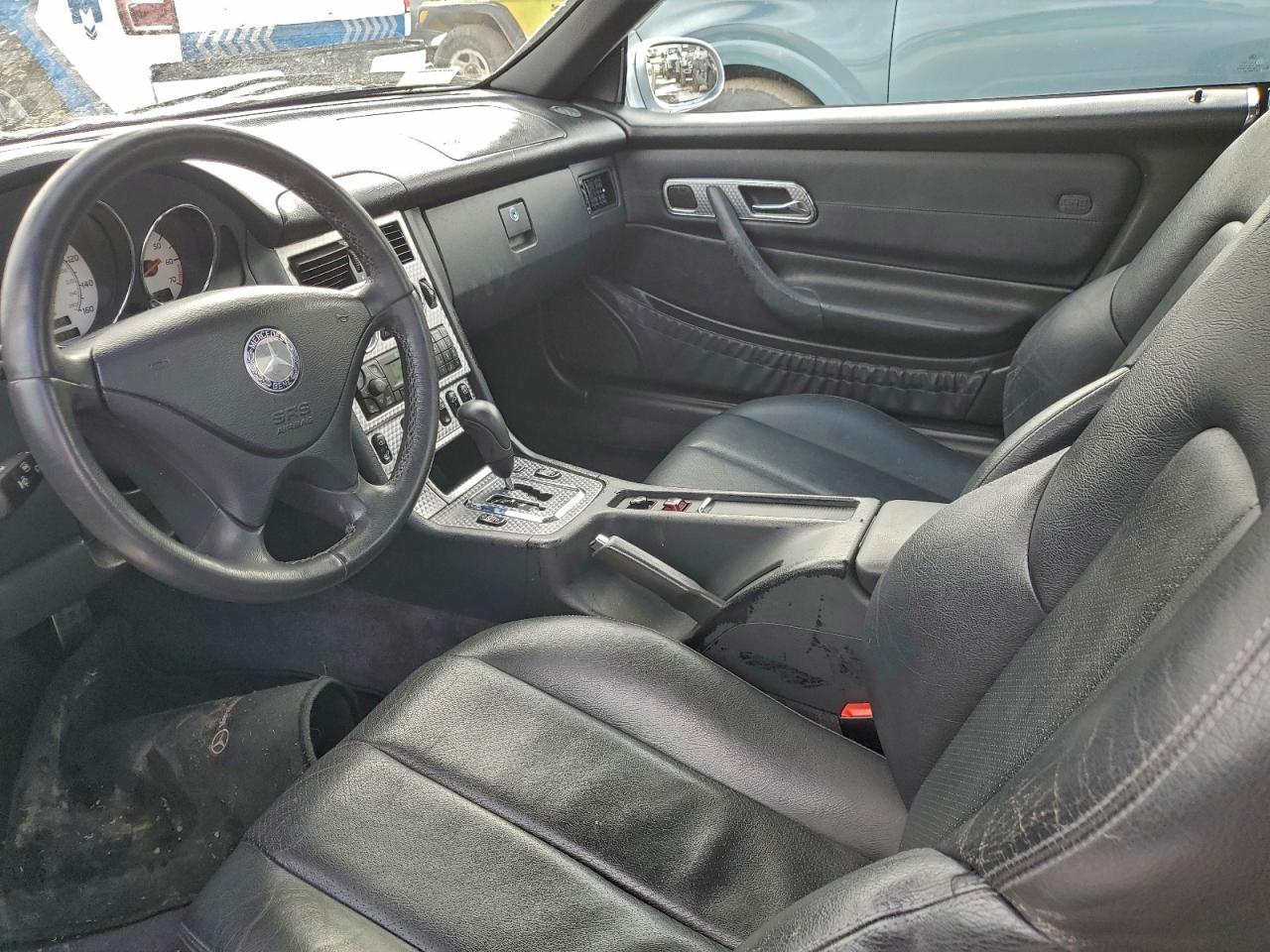 2001 Mercedes-benz Slk 230 Kompressor Black vin: WDBKK49F11F201727