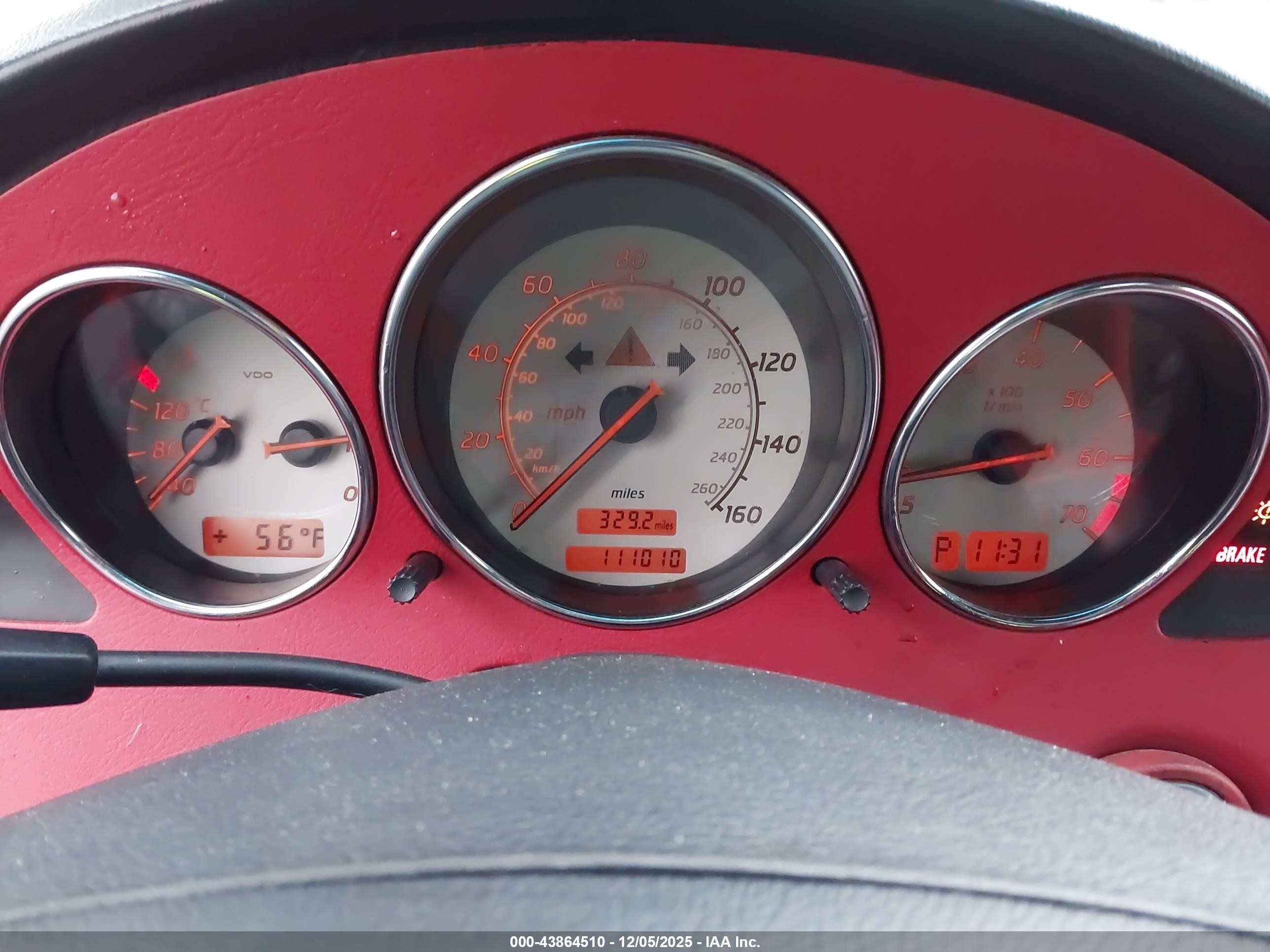 2001 Mercedes-benz Slk 230 Kompressor Black vin: WDBKK49F11F208354