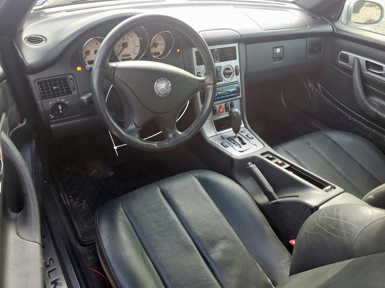 2001 Mercedes-benz Slk 230 Kompressor Silver vin: WDBKK49F11F220343