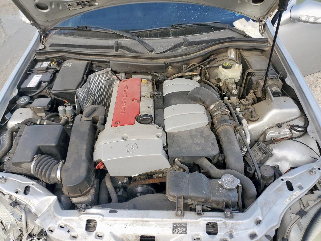 2001 Mercedes-benz Slk 230 Kompressor Silver vin: WDBKK49F11F220343