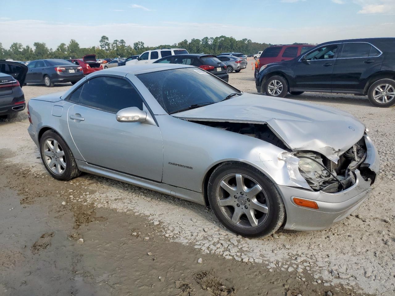 2001 Mercedes-benz Slk 230 Kompressor Silver vin: WDBKK49F11F220343