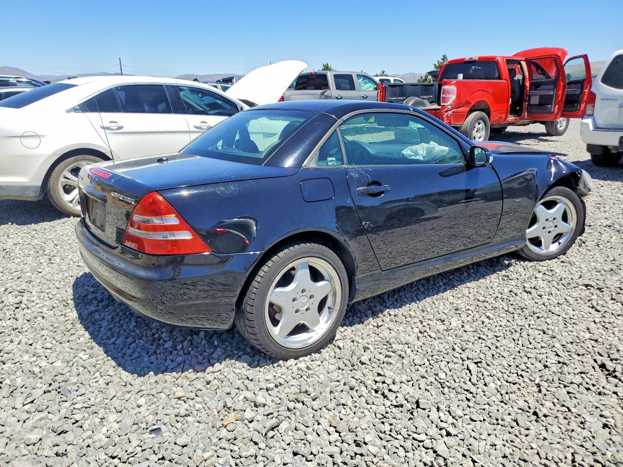 2001 Mercedes-benz Slk 230 Kompressor Black vin: WDBKK49F21F169645