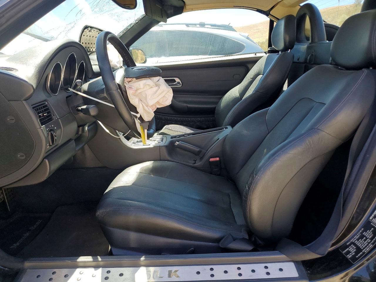 2001 Mercedes-benz Slk 230 Kompressor Black vin: WDBKK49F21F169645