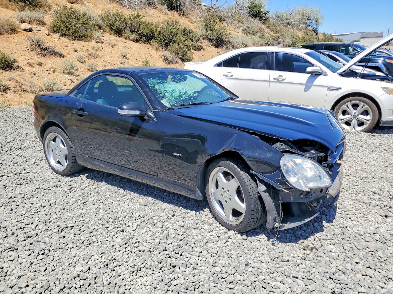 2001 Mercedes-benz Slk 230 Kompressor Black vin: WDBKK49F21F169645