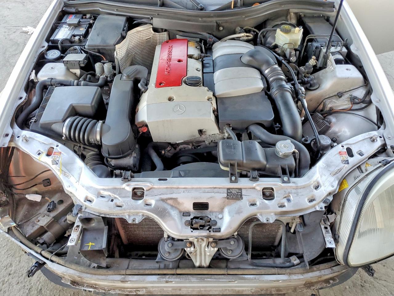 2001 Mercedes-benz Slk 230 Kompressor Silver vin: WDBKK49F21F172755