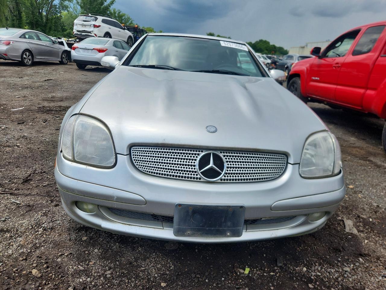 2001 Mercedes-benz Slk 230 Kompressor Silver vin: WDBKK49F21F176627