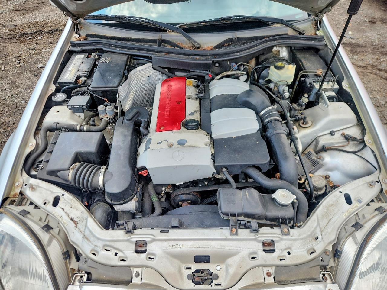 2001 Mercedes-benz Slk 230 Kompressor Silver vin: WDBKK49F21F176627