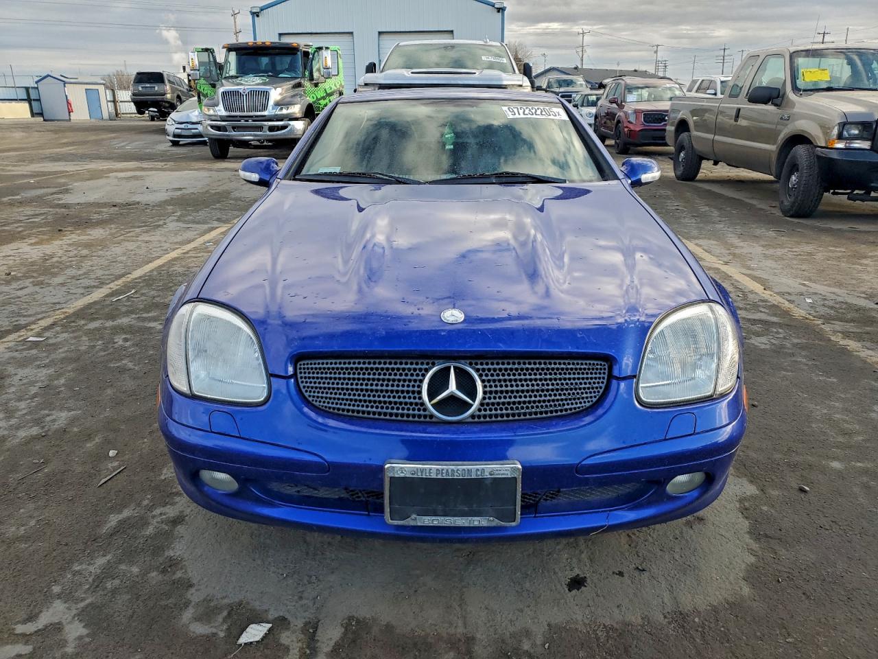2001 Mercedes-benz Slk 230 Kompressor Blue vin: WDBKK49F21F206581
