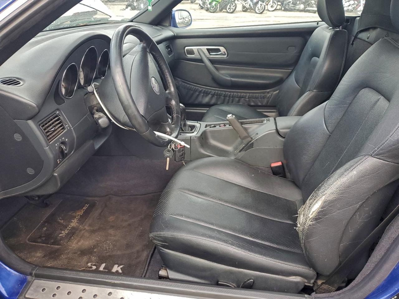 2001 Mercedes-benz Slk 230 Kompressor Blue vin: WDBKK49F21F206581
