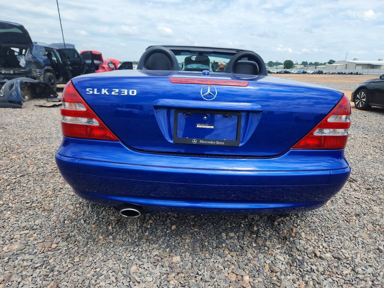 2003 Mercedes-benz Slk 230 Kompressor Blue vin: WDBKK49F23F273183