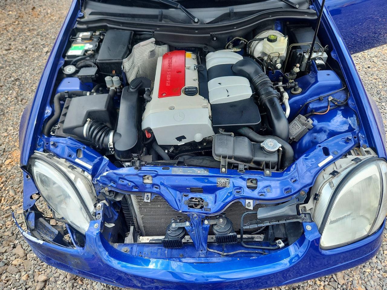 2003 Mercedes-benz Slk 230 Kompressor Blue vin: WDBKK49F23F273183