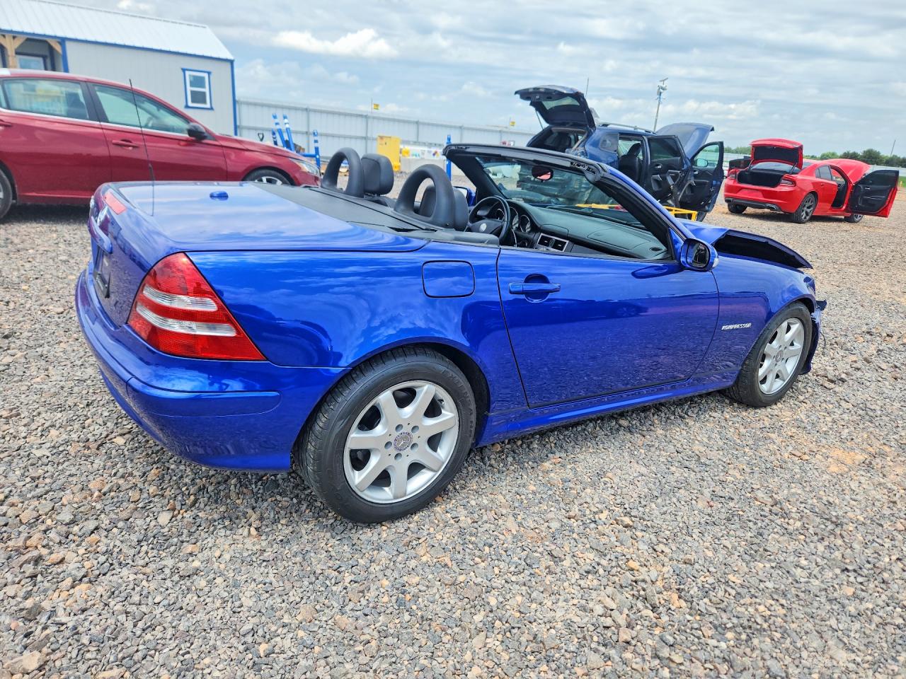 2003 Mercedes-benz Slk 230 Kompressor Blue vin: WDBKK49F23F273183