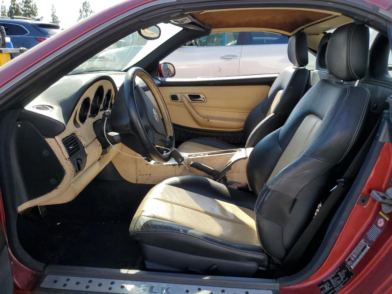 2001 Mercedes-benz Slk 230 Kompressor Burgundy vin: WDBKK49F31F177978