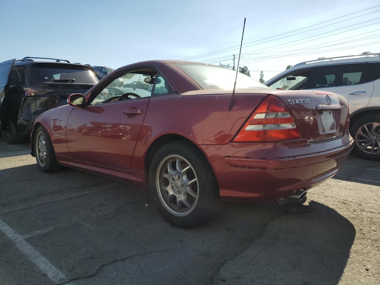 2001 Mercedes-benz Slk 230 Kompressor Burgundy vin: WDBKK49F31F177978