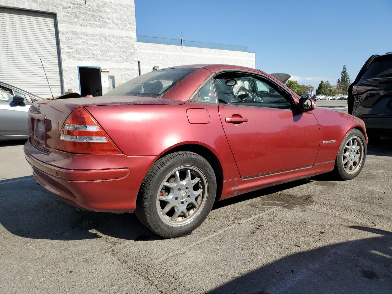 2001 Mercedes-benz Slk 230 Kompressor Burgundy vin: WDBKK49F31F177978