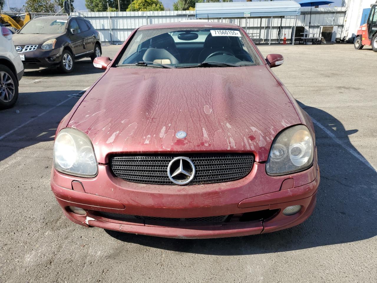 2001 Mercedes-benz Slk 230 Kompressor Burgundy vin: WDBKK49F31F177978