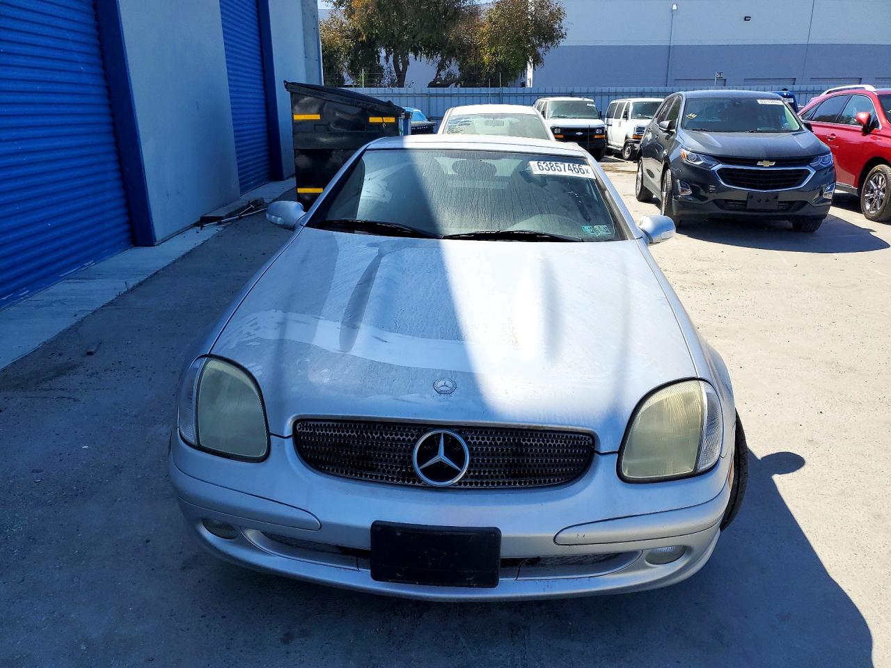 2001 Mercedes-benz Slk 230 Kompressor Silver vin: WDBKK49F31F186177
