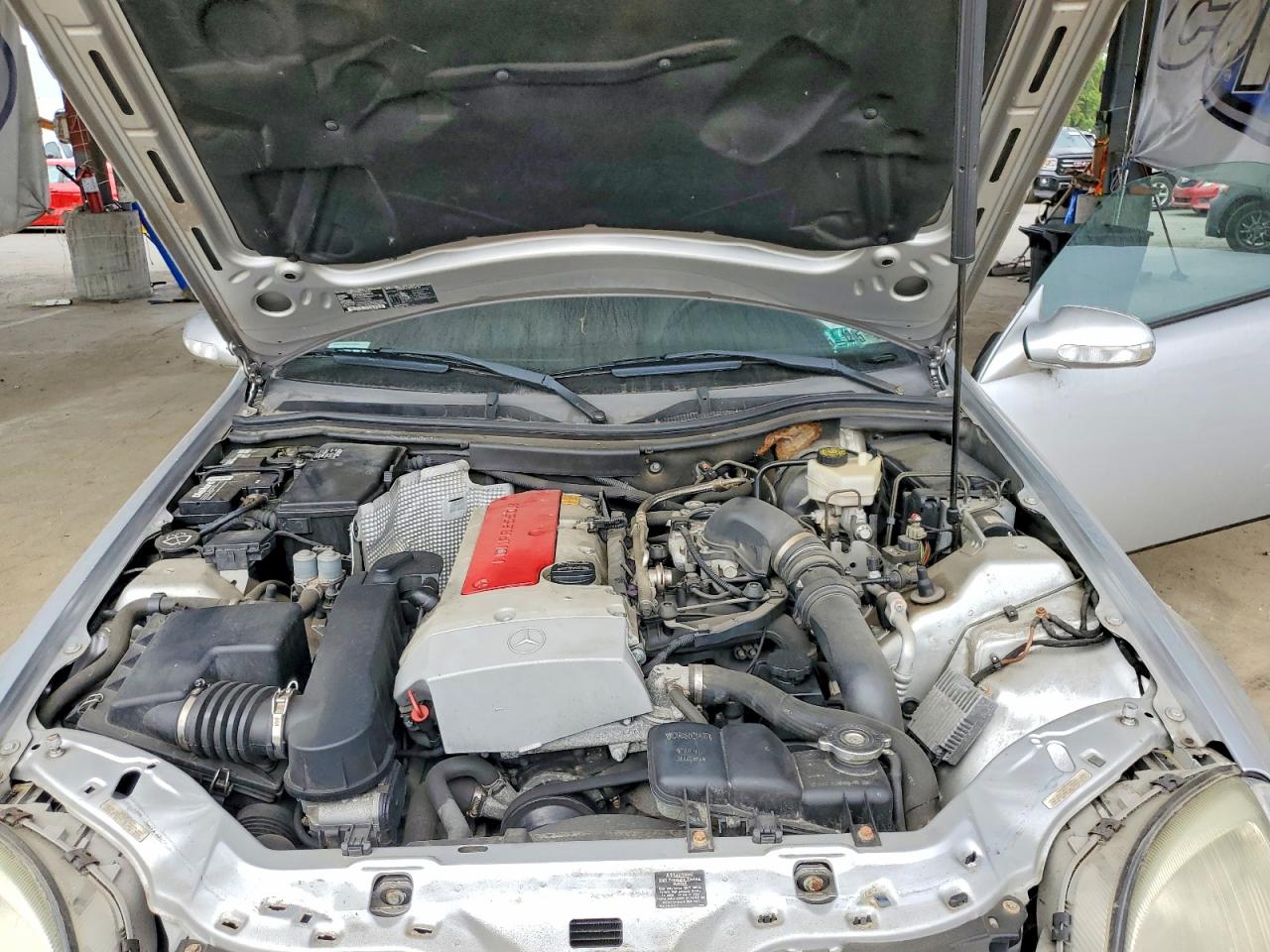 2001 Mercedes-benz Slk 230 Kompressor Silver vin: WDBKK49F31F186177