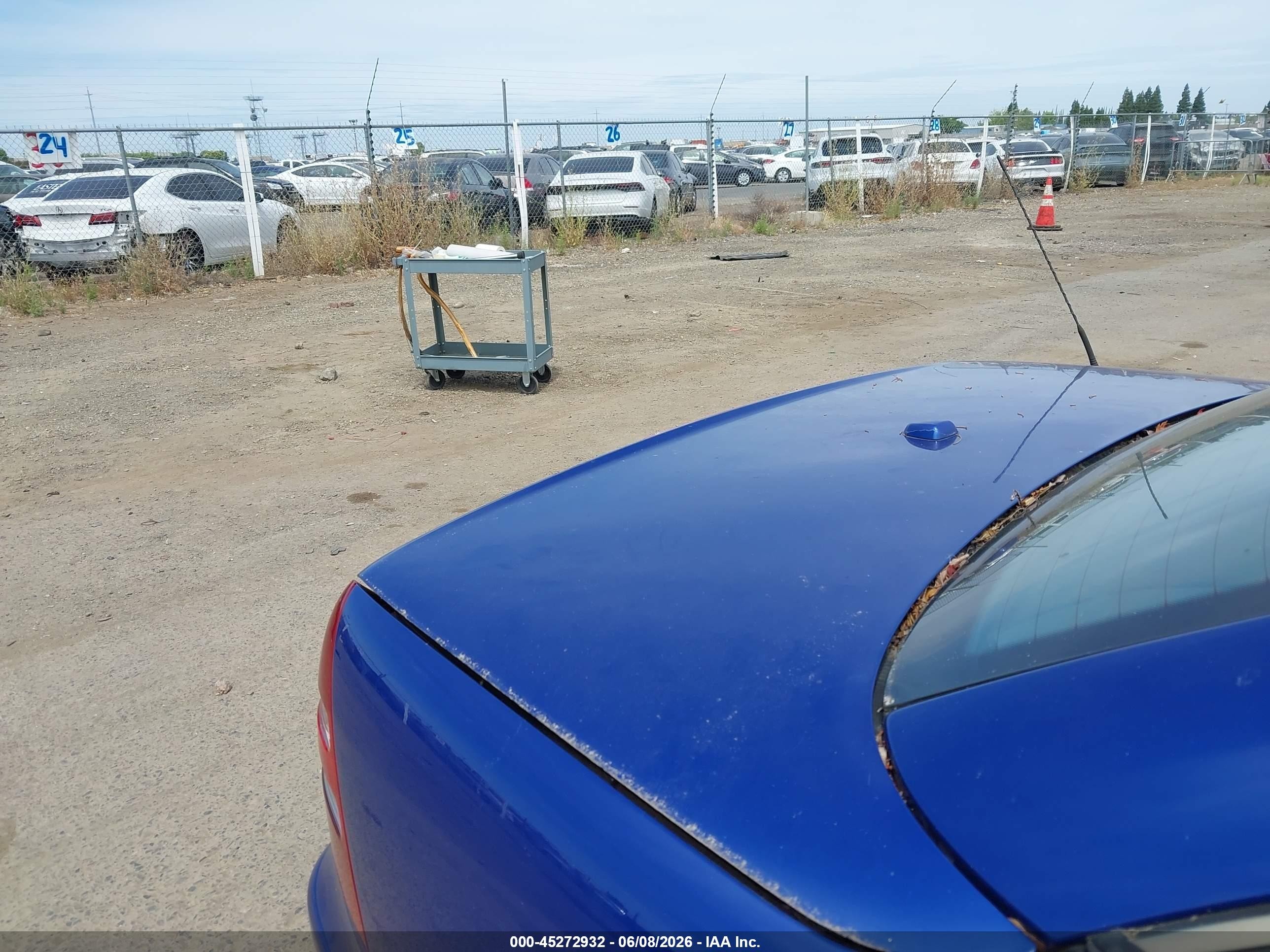 2001 Mercedes-benz Slk 230 Kompressor Blue vin: WDBKK49F31F225107