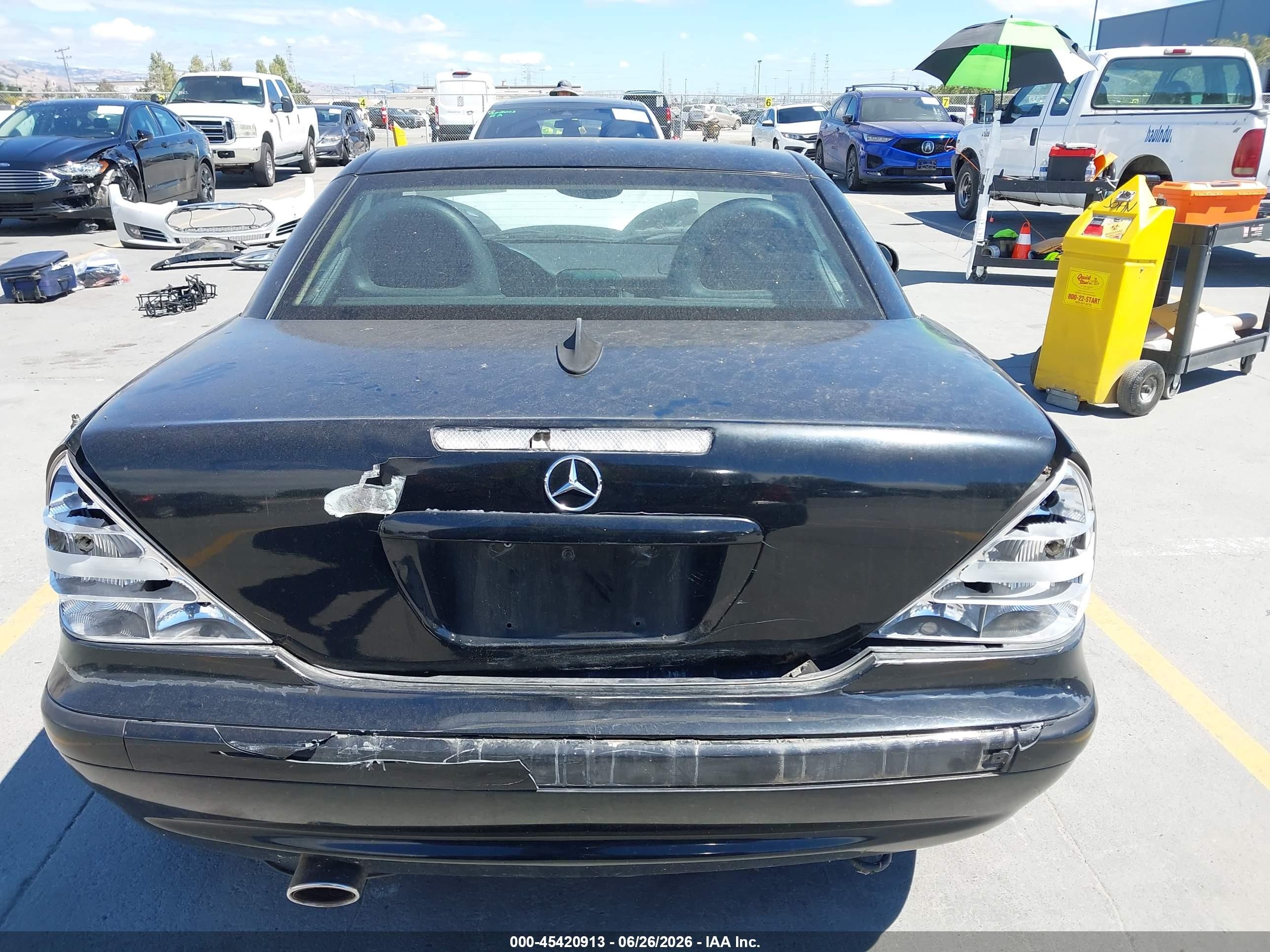 2002 Mercedes-benz Slk 230 Kompressor Black vin: WDBKK49F32F238036