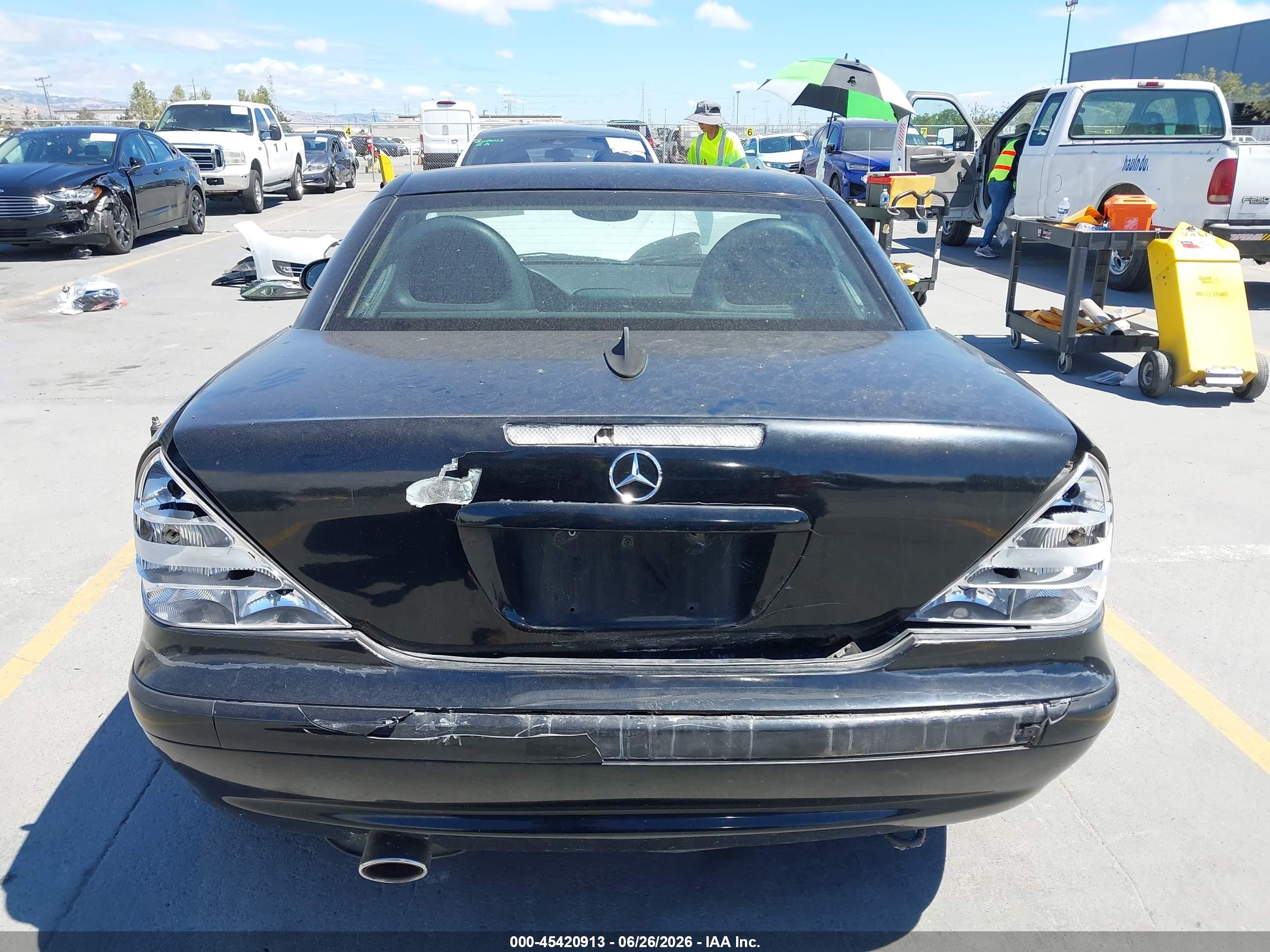 2002 Mercedes-benz Slk 230 Kompressor Black vin: WDBKK49F32F238036