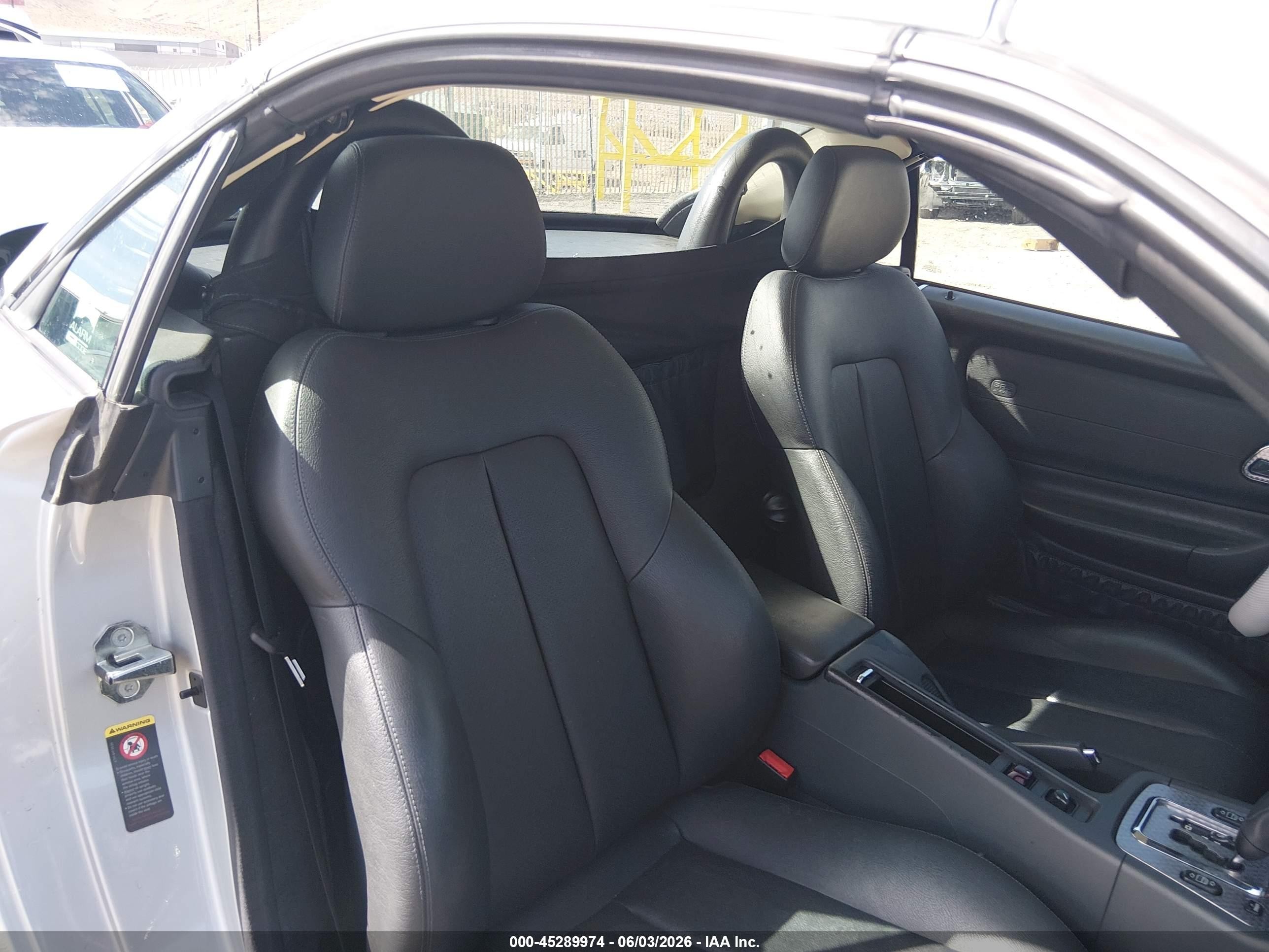 2002 Mercedes-benz Slk 230 Kompressor Silver vin: WDBKK49F32F260649