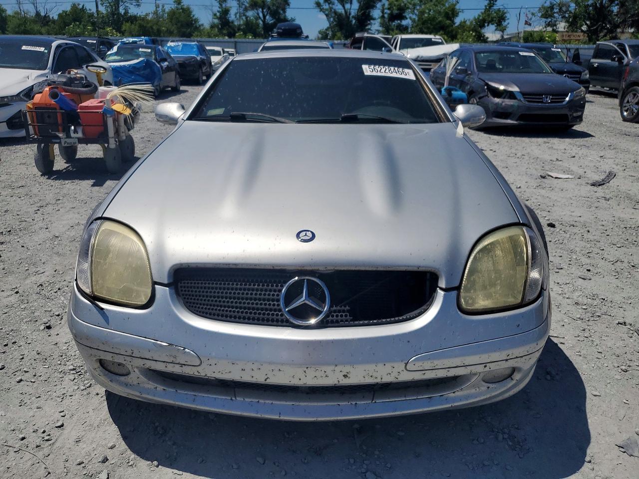 2003 Mercedes-benz Slk 230 Kompressor Silver vin: WDBKK49F33F290333