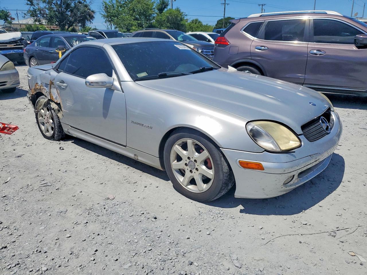 2003 Mercedes-benz Slk 230 Kompressor Silver vin: WDBKK49F33F290333